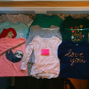 5/5T girls long sleeve shirt lot